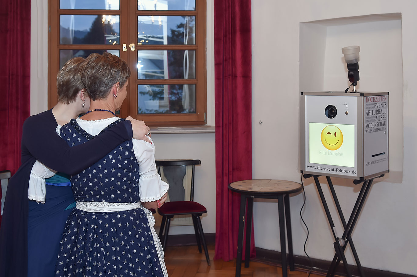 Der Photobooth des Hochzeitsfotograf im Einsatz